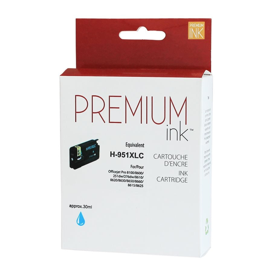 HP 951XL CN046AN New Compatible Ink Cartridge Cyan-Premium Ink