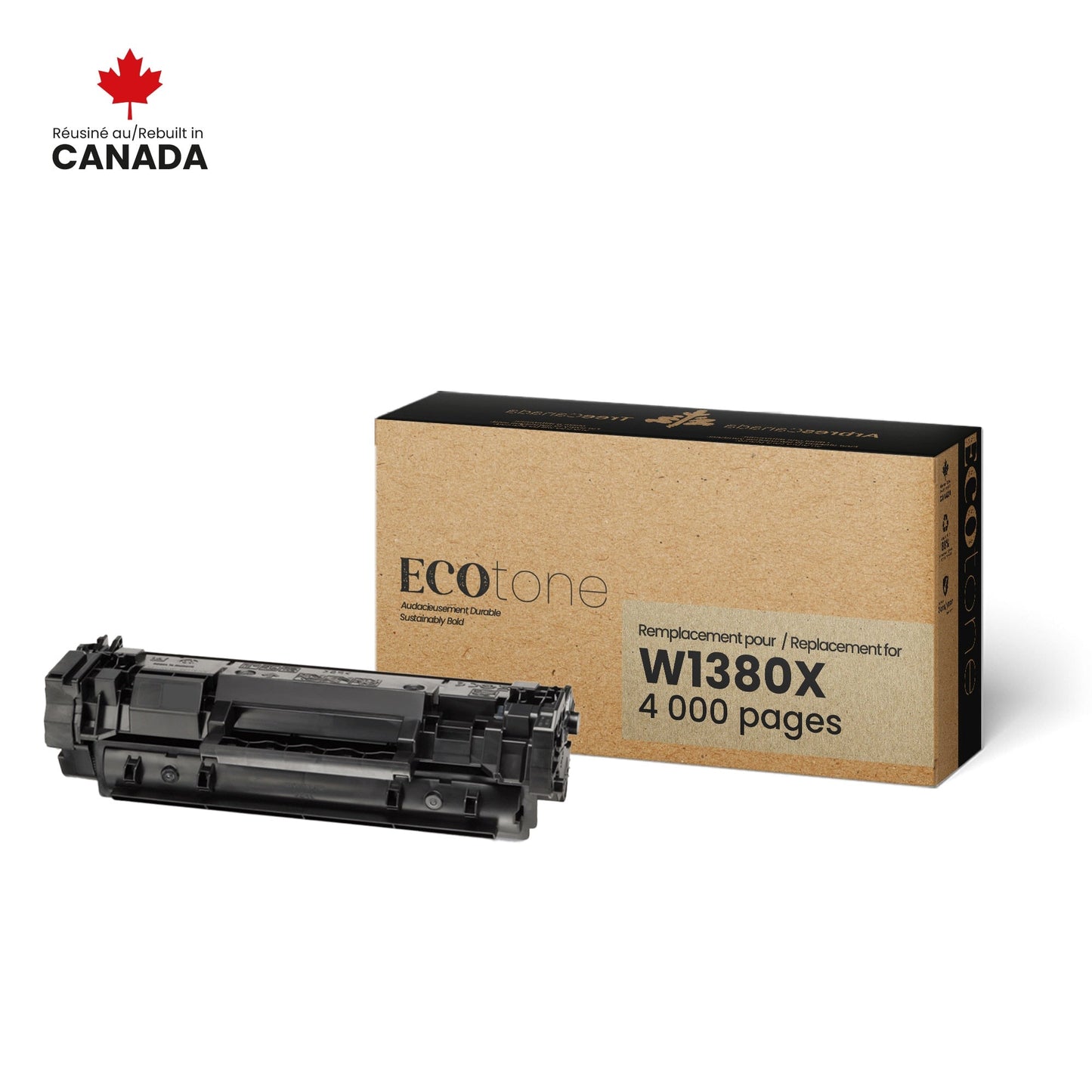 HP W1380X Toner Cartridge Remanufactured Black 4K-Ecotone