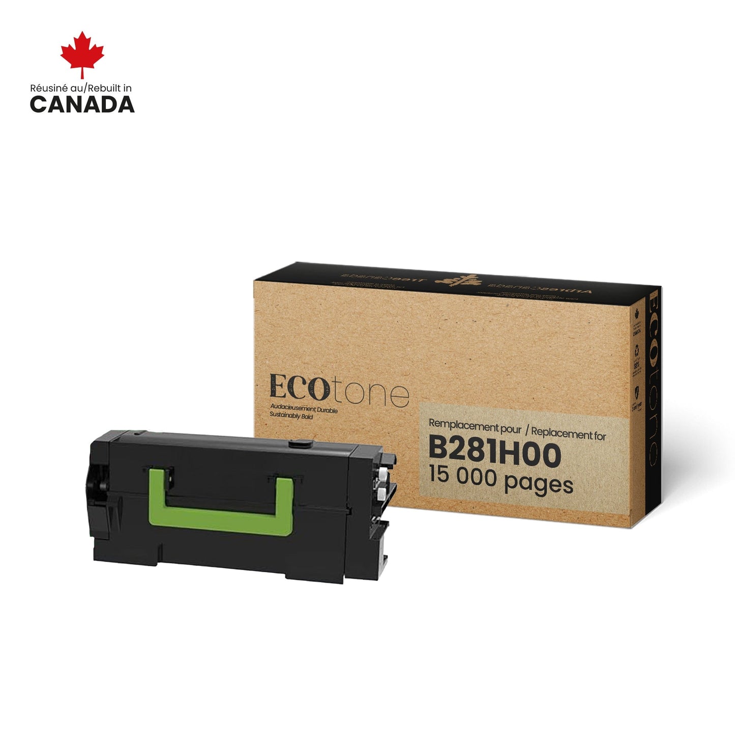 Lexmark B281H00 Toner Cartridge Remanufactured Black 15K-Ecotone