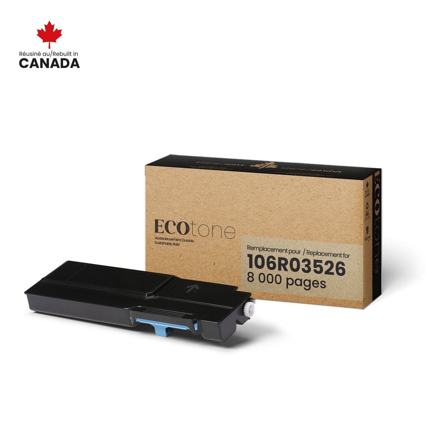 Xerox 106R03526 Remanufactured Toner Cartridge 8K - Ecotone, Made in Canada