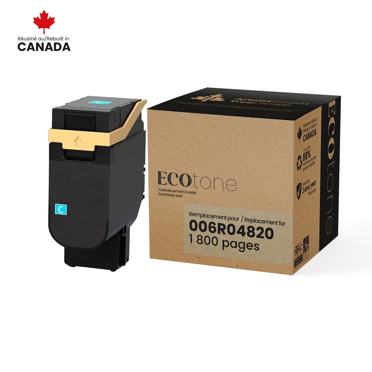 Xerox 006R04820 Reman Ecotone Cyan 1.8K - by Ecotone