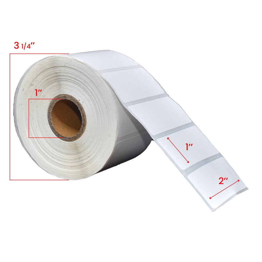 2x1 inch Direct Thermal New Compatible Labels 1 inch Core 1300-Premium Tape