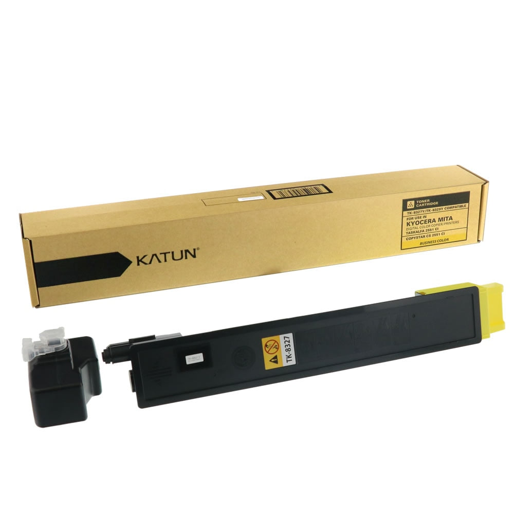Kyocera Mita TK-8327Y Compatible Toner Cartridge - Yellow - Fuzion