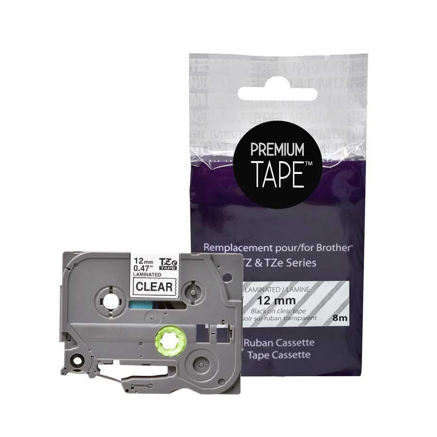 Brother TZ-131 Black/Clear 12mm New Compatible Tape-Premium Tape