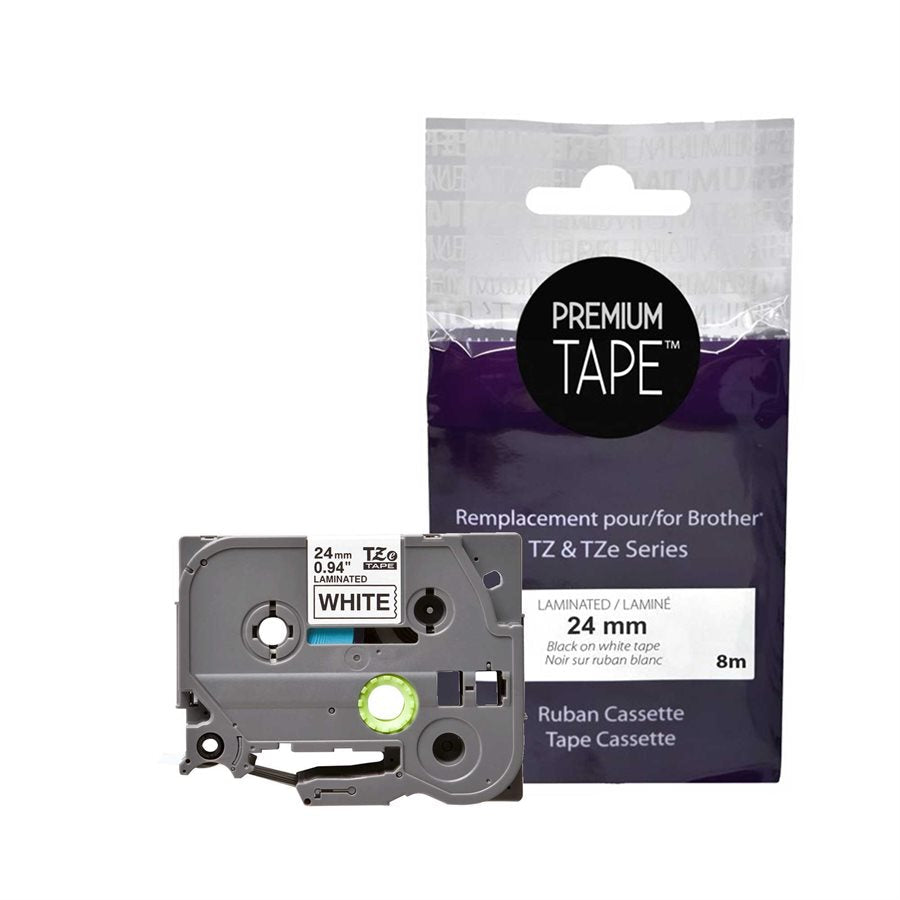 Brother TZ-251 Black/White 24mm New Compatible Tape-Premium Tape