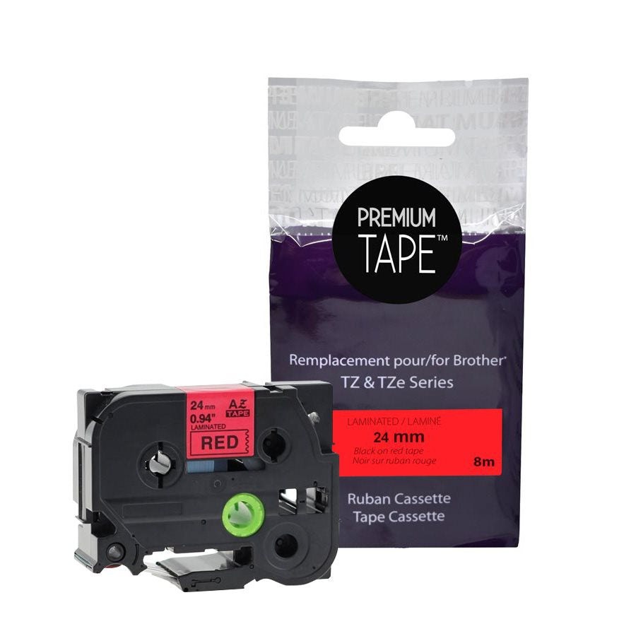 Brother TZ-451 Black/Red 24mm New Compatible Tape-Premium Tape