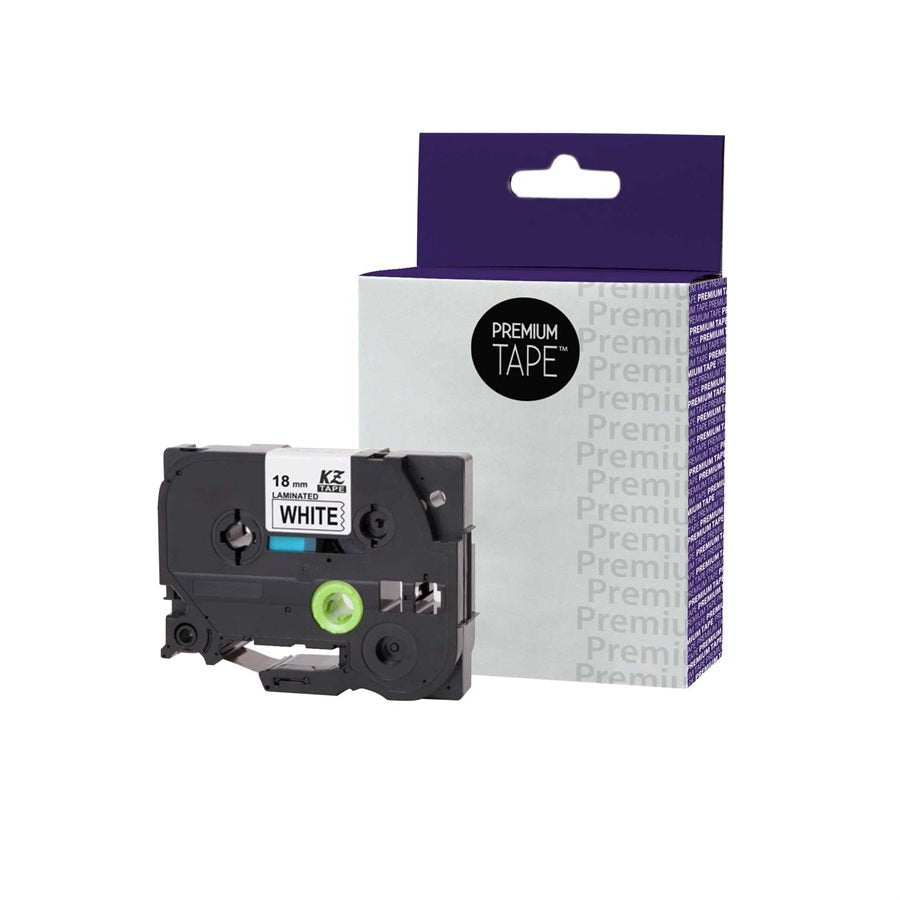 Brother TZeS-241 Black/White 18mm New Compatible Tape Extra Strength Adhesive-Premium Tape