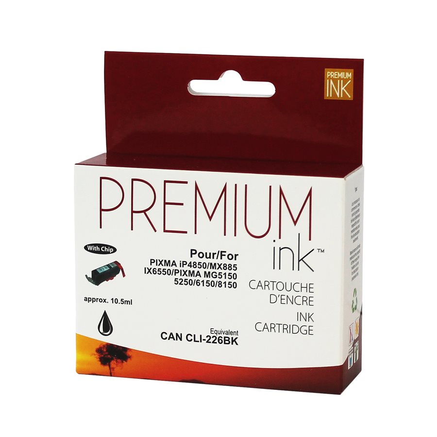 Canon CLI-226 New Compatible Ink Cartridge Black-Premium Ink