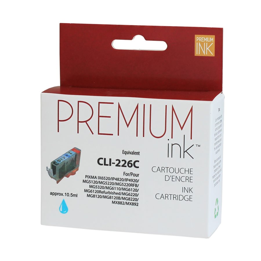 Canon CLI-226 New Compatible Ink Cartridge Cyan-Premium Ink