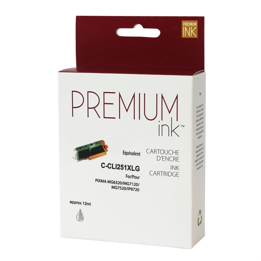Canon CLI-251XL Grey INew Compatible Ink Cartridge-Premium Ink