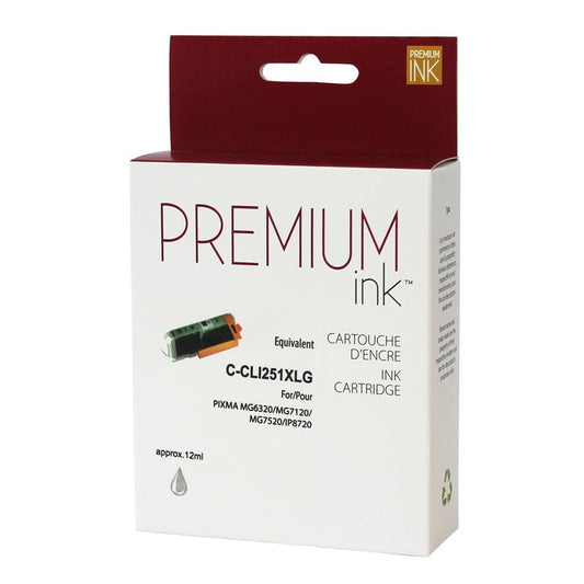 Canon CLI-251XL Grey INew Compatible Ink Cartridge-Premium Ink