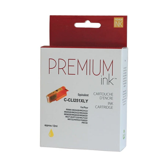 Canon CLI-251XL Yellow New Compatible Ink Cartridge-Premium Ink