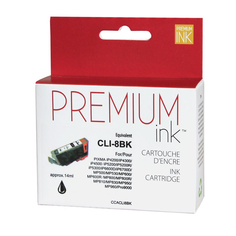 Canon CLI-8 New Compatible Ink Cartridge Black-Premium Ink
