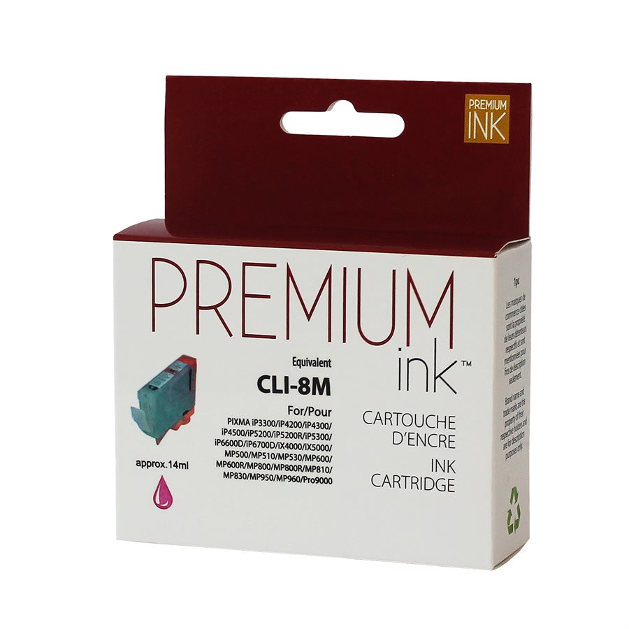 Canon CLI-8 New Compatible Ink Cartridge Magenta-Premium Ink