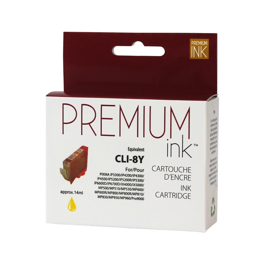 Canon CLI-8 New Compatible Ink Cartridge Yellow-Premium Ink