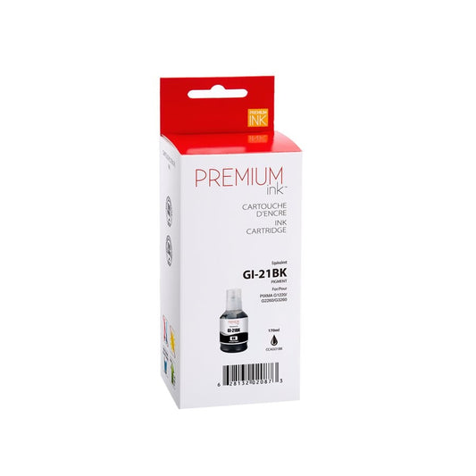 Canon GI-21 New Compatible Ink Cartridge Black-Premium Ink