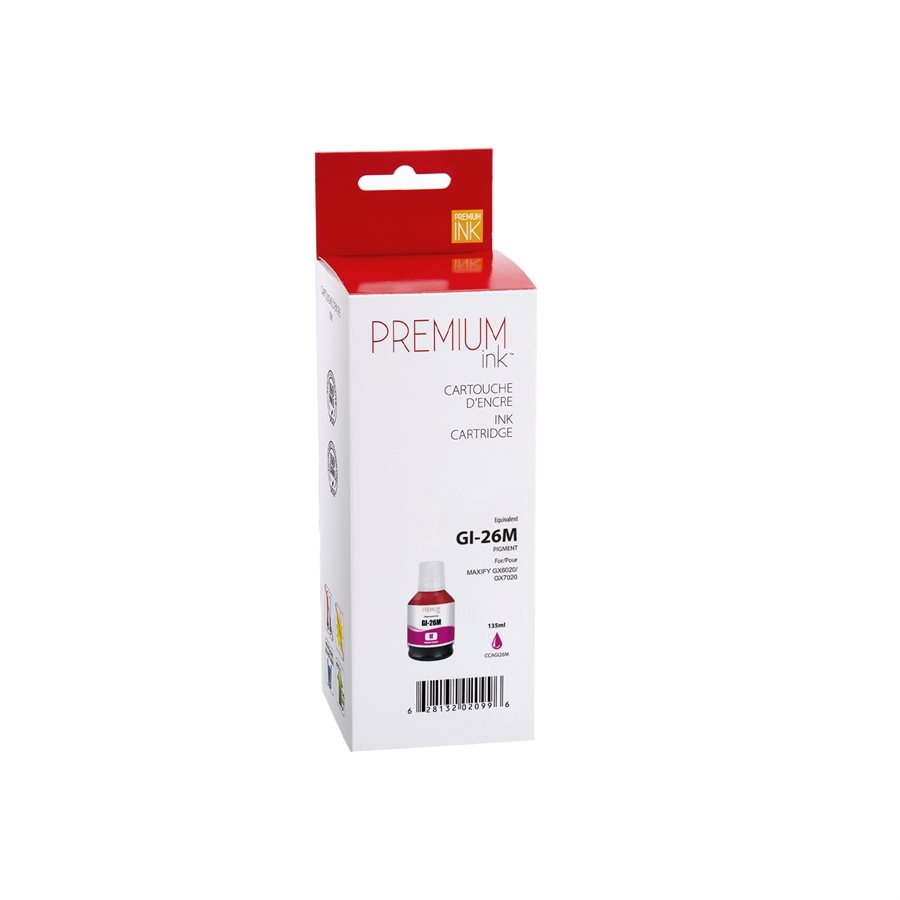 Canon GI-26 New Compatible Ink Cartridge Magenta-Premium Ink
