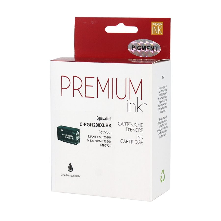 Canon PGI-1200XL New Compatible Ink Cartridge Pigment Black-Premium Ink