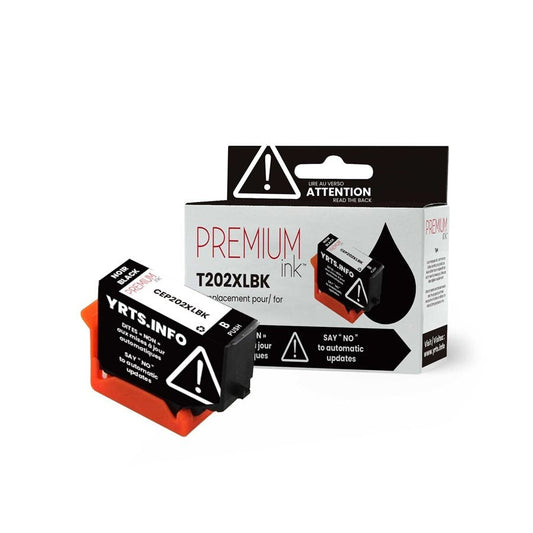 Epson T202XL120 New Compatible Ink Cartridge YRTS Black-Premium Ink
