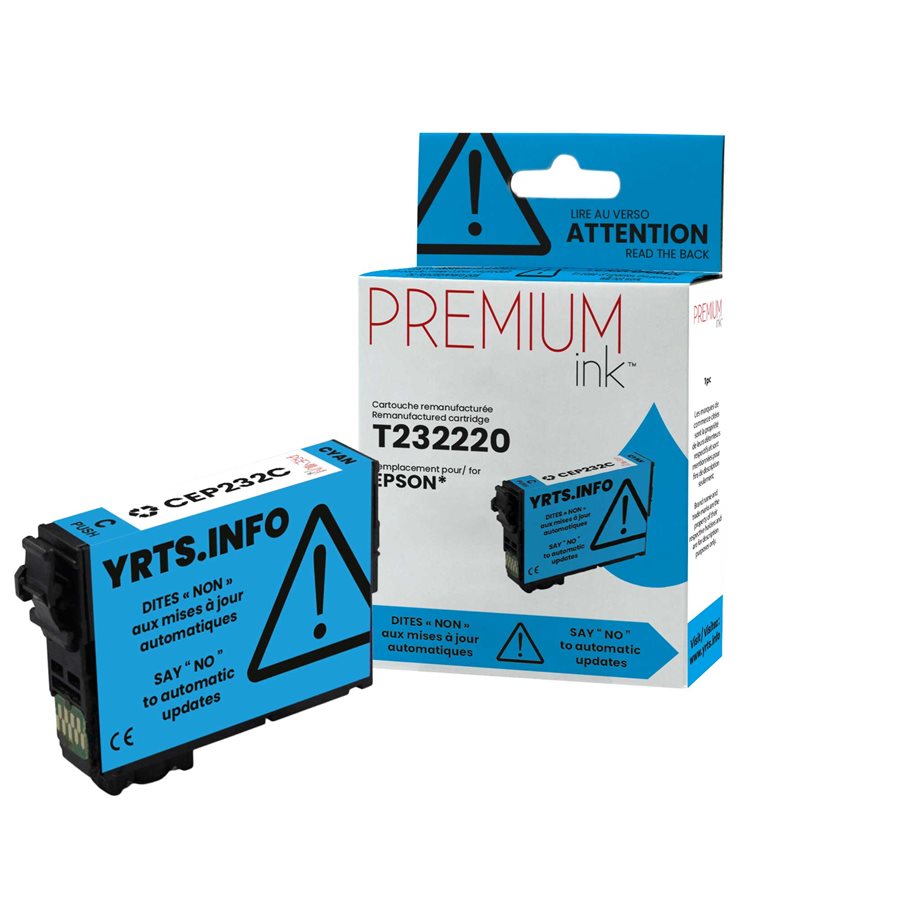 Epson T232220 New Compatible Ink Cartridge Cyan-Premium Ink