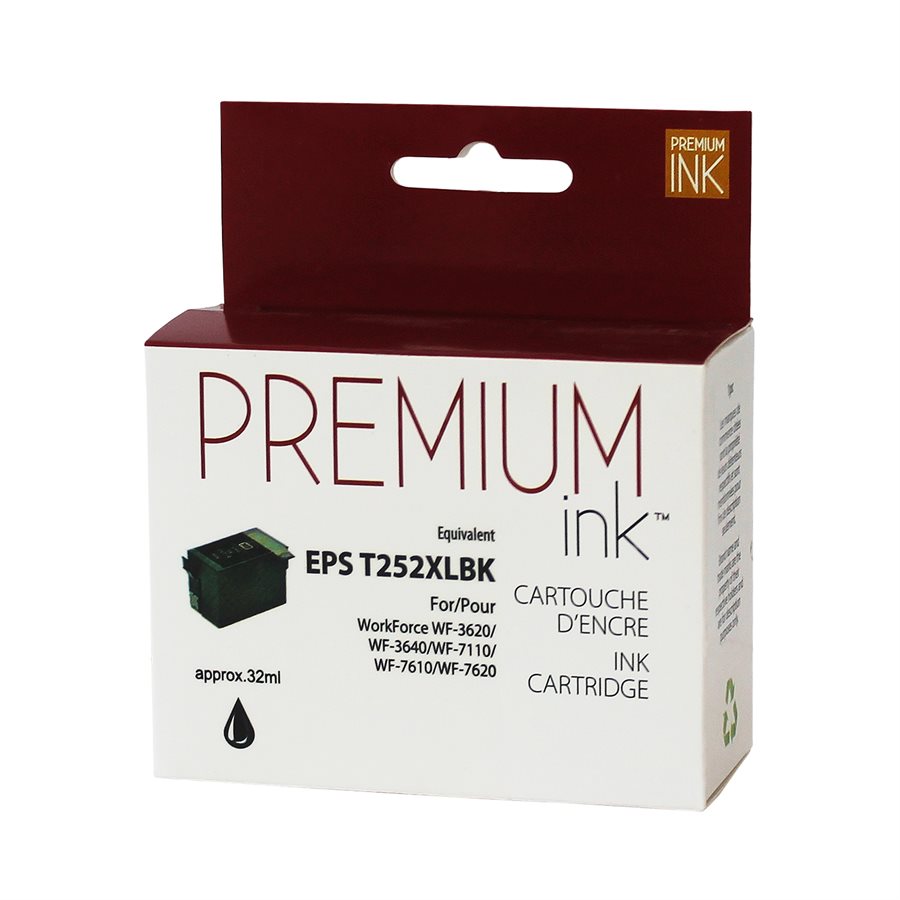 Epson T252XL120 New Compatible Ink Cartridge Black-Premium Ink