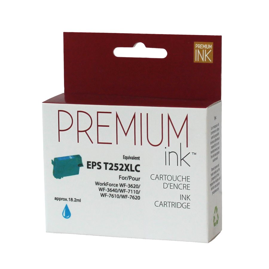 Epson T252XL220 New Compatible Ink Cartridge Cyan-Premium Ink