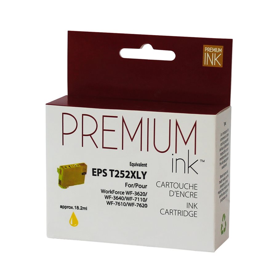 Epson T252XL420 New Compatible Ink Cartridge Yellow-Premium Ink