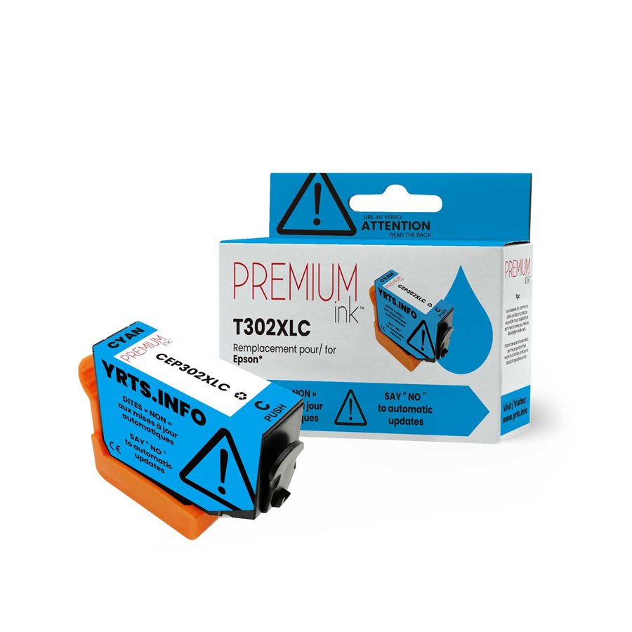 Epson T302XL220 New Compatible Ink Cartridge YRTS Cyan-Premium Ink
