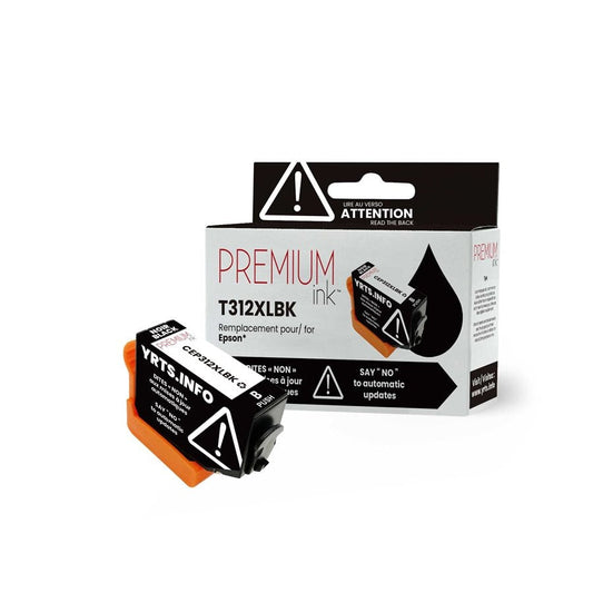 Epson T312XL120 New Compatible Ink Cartridge YRTS Black-Premium Ink