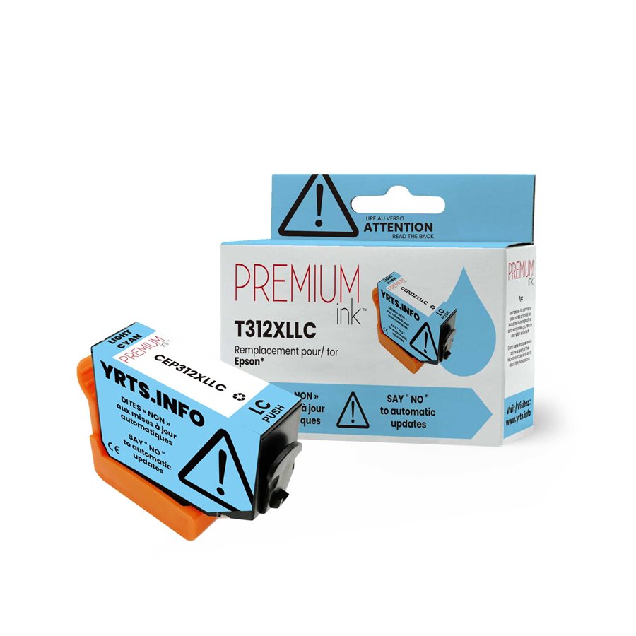 Epson T312XL520 New Compatible Ink Cartridge YRTS Light Cyan-Premium Ink