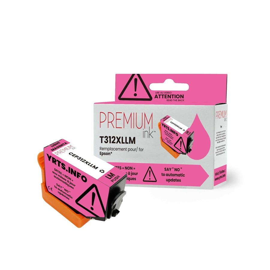 Epson T312XL620 New Compatible Ink Cartridge YRTS Light Magenta-Premium Ink