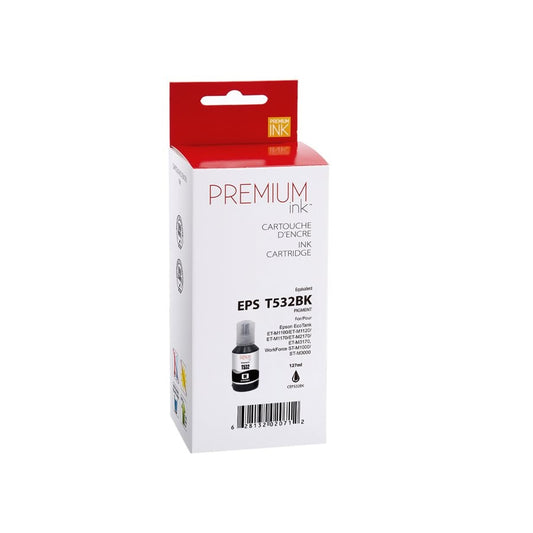Epson T532120 New Compatible Ink Cartridge Black-Premium Ink