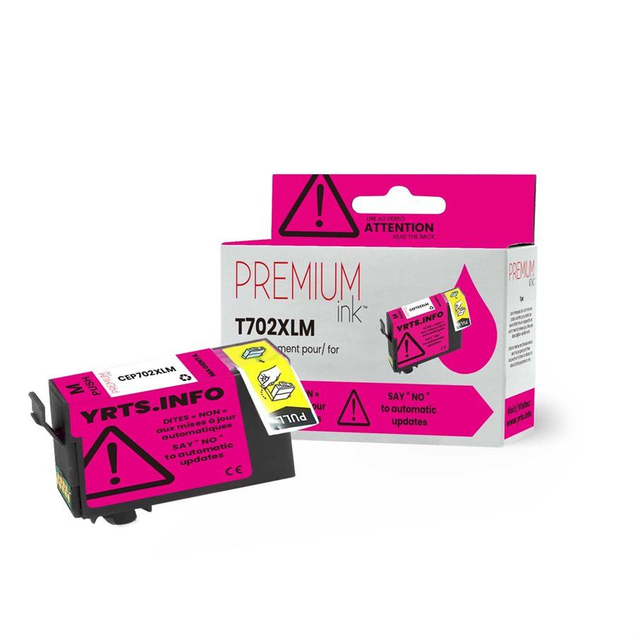 Epson T702XL New Compatible Ink Cartridge-Premium Ink YRTS Magenta -Premium Ink