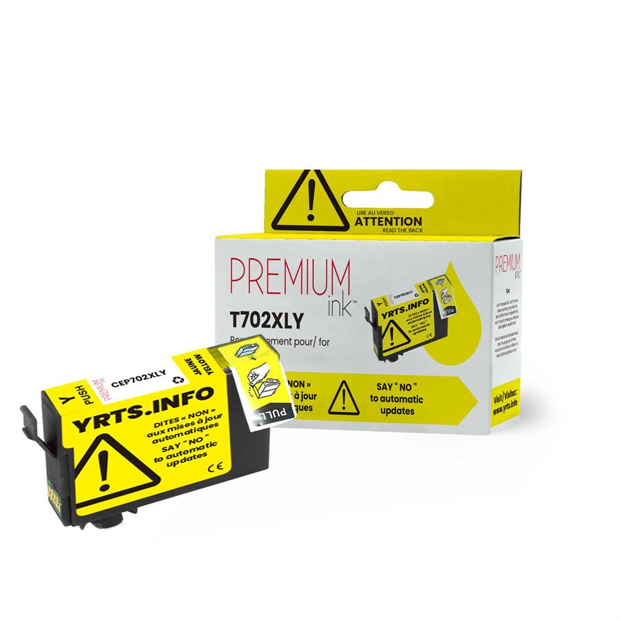 Epson T702XL New Compatible Ink Cartridge-Premium Ink YRTS Yellow -Premium Ink