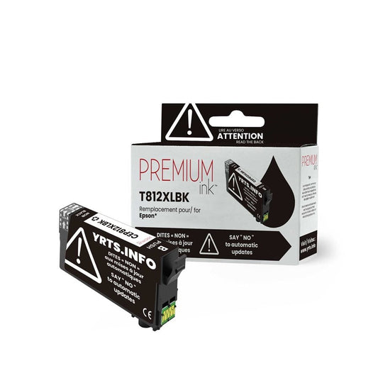 Epson T812XL120 New Compatible Ink Cartridge-Premium Ink YRTS Black-Premium Ink