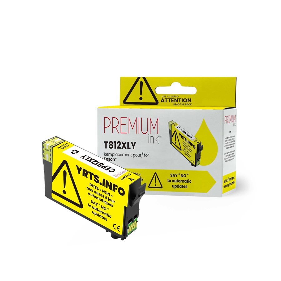 Epson T812XL420 New Compatible Ink Cartridge-Premium Ink YRTS Yellow-Premium Ink