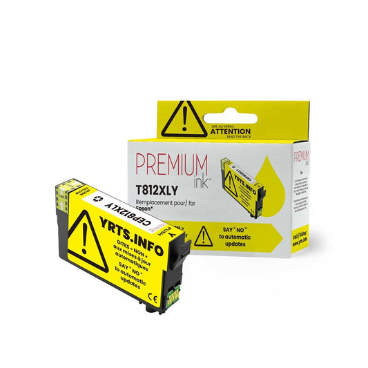 Epson T812XL420 New Compatible Ink Cartridge-Premium Ink YRTS Yellow-Premium Ink