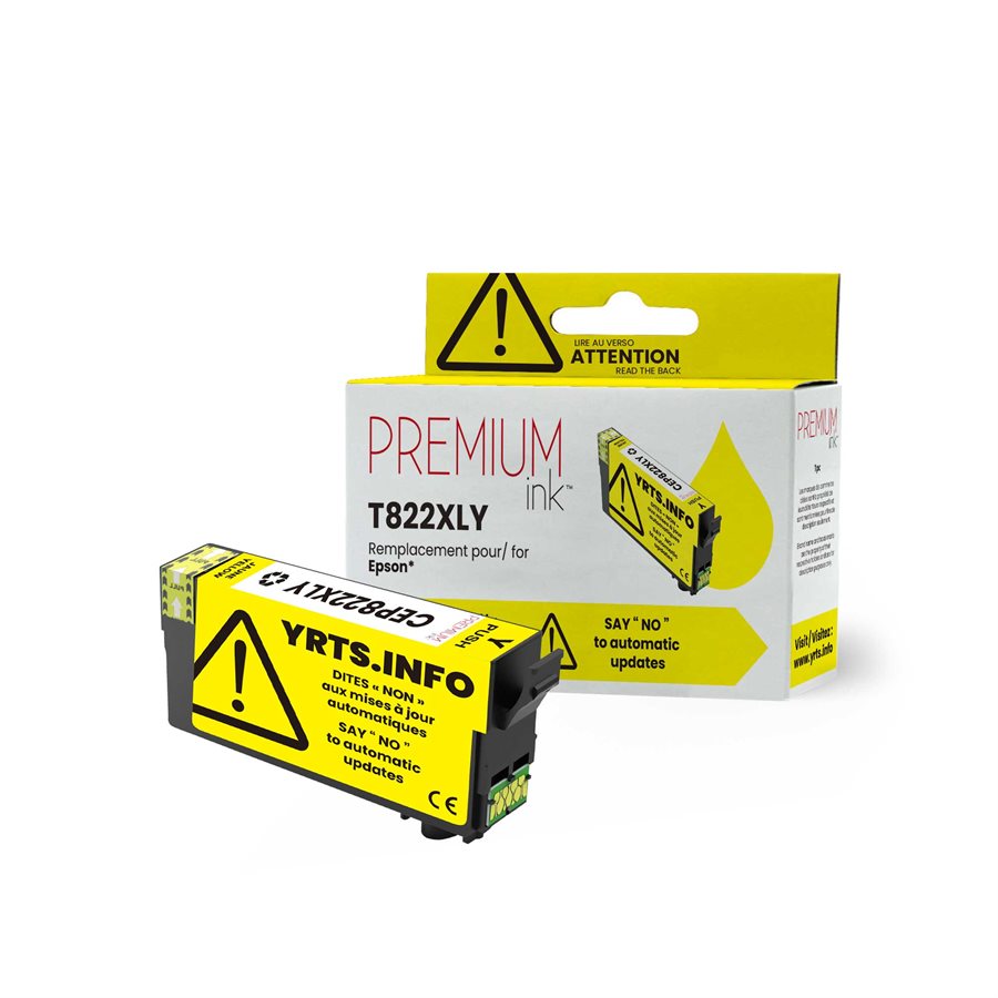 Epson T822XL420 New Compatible Ink Cartridge-Premium Ink YRTS Yellow-Premium Ink