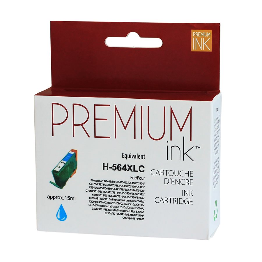 HP 564XL CN685WN/ CB323 New Compatible Ink Cartridge Cyan-Premium Ink