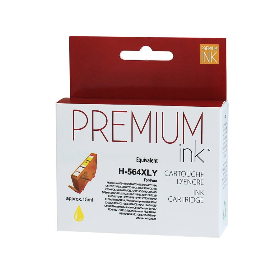 HP 564XL CN678WN/CB325 New Compatible Ink Cartridge Yellow-Premium Ink