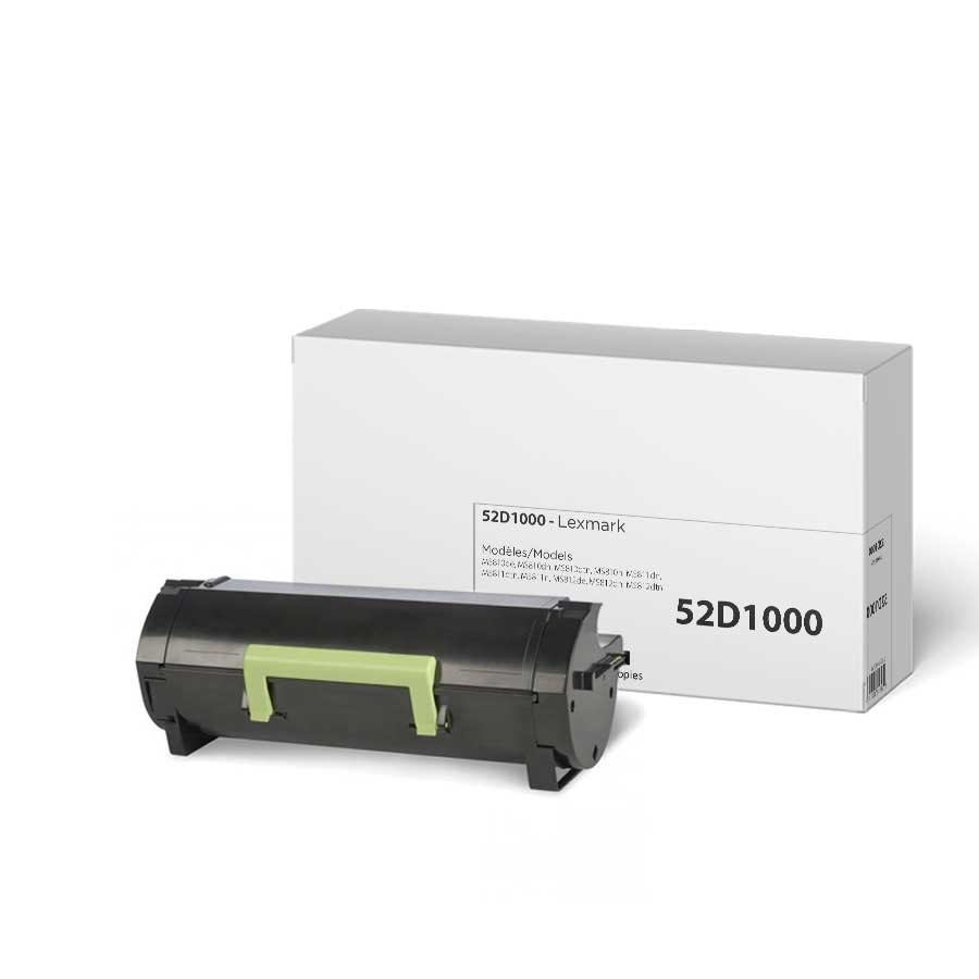 Lexmark 52D1000 New Compatible Toner Cartridge White Box 6K-Premium Tone