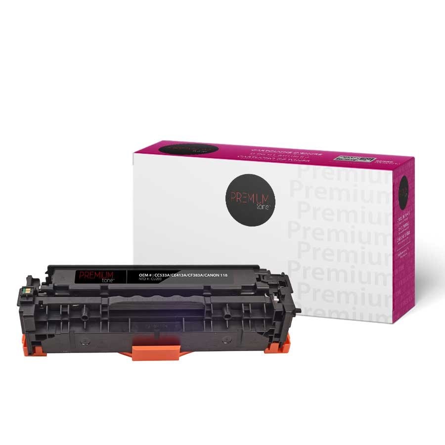 HP CC533A/CE413A/CF383A/Canon 118 New Compatible Magenta OP 2.9K-Premium Tone