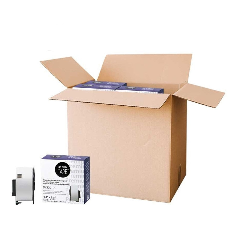 Brother DK1201 New Compatible labels 1.1'' x 3.5'' 10 pack-Premium Tape