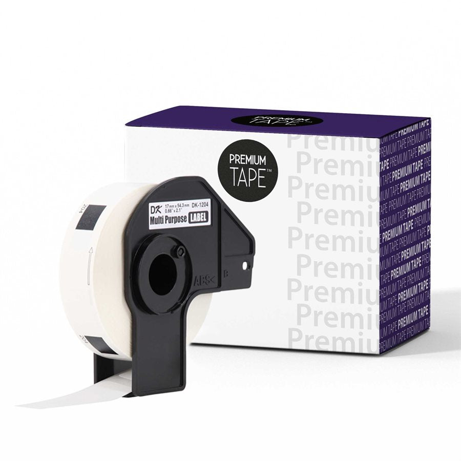 Brother DK1204 New Compatible Multipurpose Labels 0.66'' x 2.1'' 1 x 400-Premium Tape