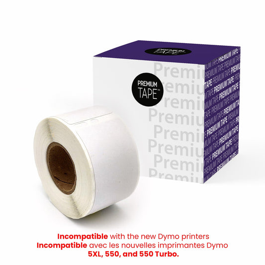 Dymo 30251 New Compatible Labels 1 1/8'' x 3 1/2" 2 x 130-Premium Tape