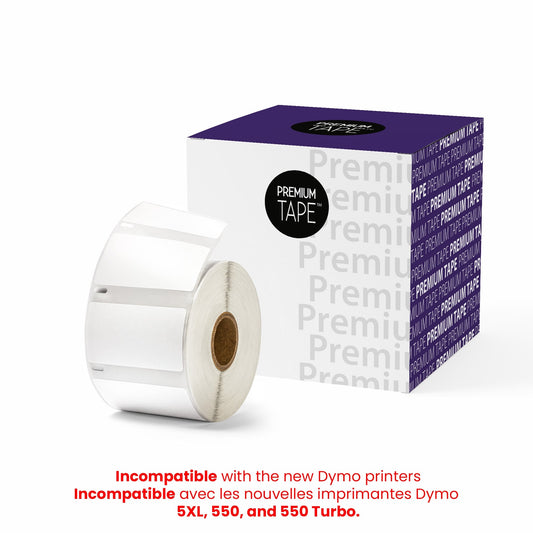 Dymo 30334 New Compatible Medium Labels 1 1/4'' x 2 1/4'' 1 x1000 labels-Premium Tape