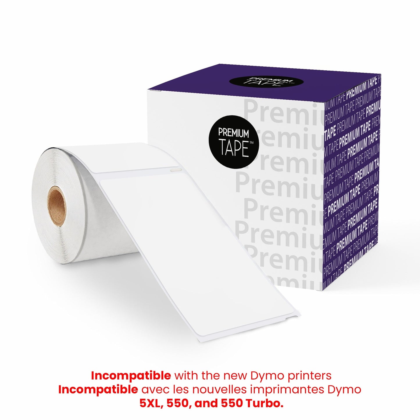 Dymo 30857 New Compatible Name badge labels 2 1/4'' x 4'' 1 x 250 labels-Premium Tape