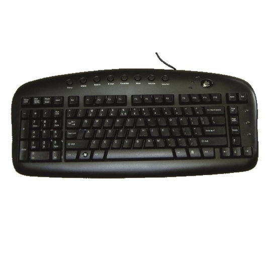 Ergonomic New Compatible Wired Keyboard lefthanded black USB english BS29B-Intekview