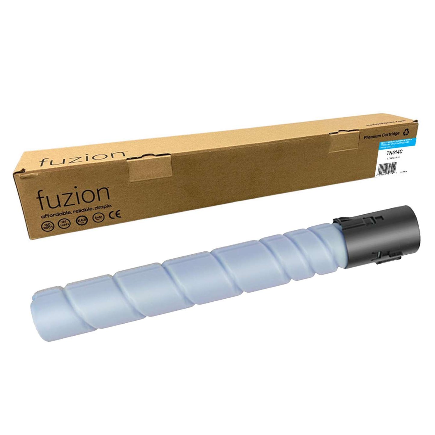Konica MinoltaTN-514C Compatible Toner Cartridge - Cyan - Fuzion