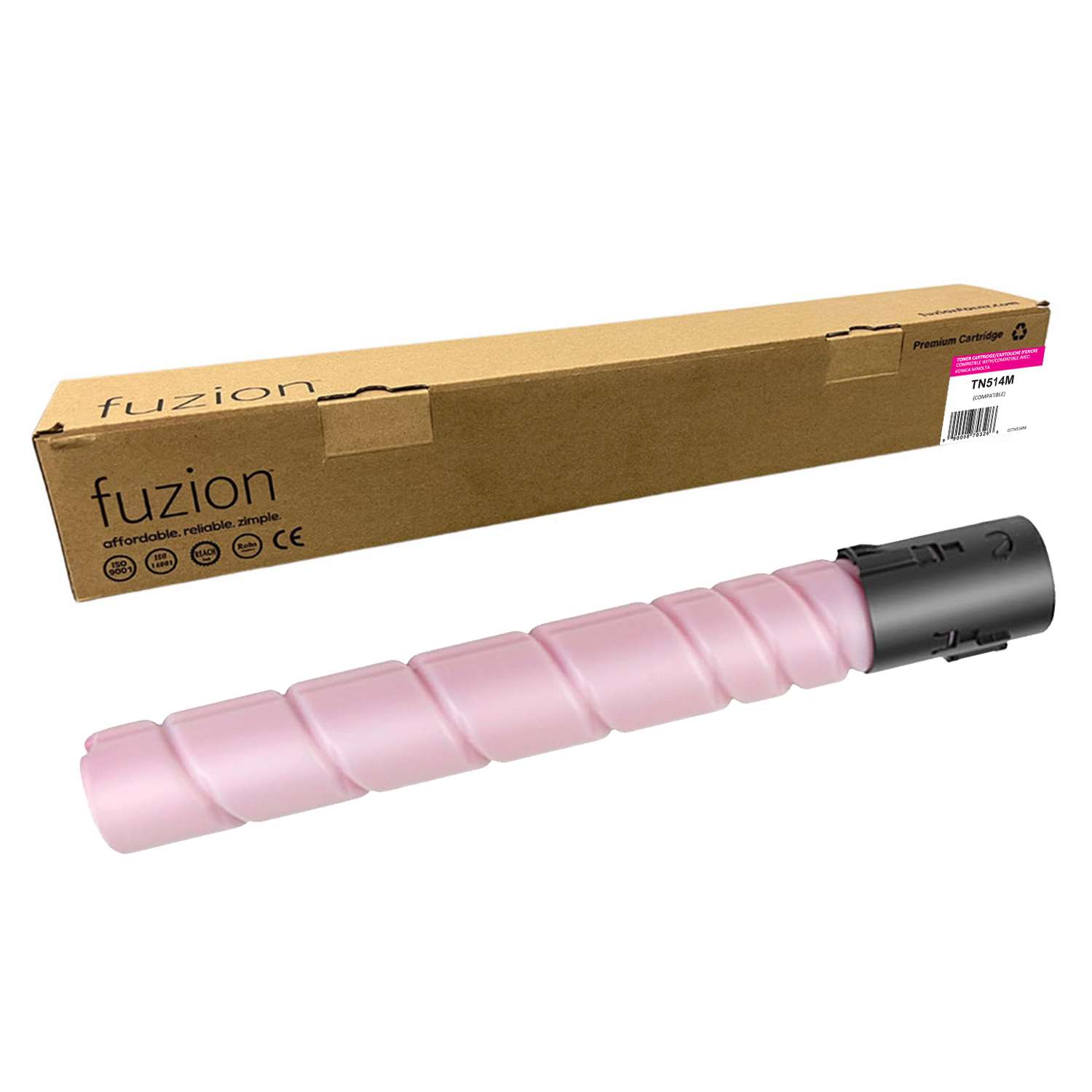 Konica MinoltaTN-514M Compatible Toner Cartridge - Magenta - Fuzion